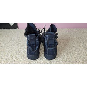 nike sf air force 1 mid obsidian metallic gold